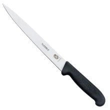 Кухонний ніж Victorinox Fibrox Filleting Flex 18см з черн. ручкою (5.3703.18): Лезо нержавіюча сталь