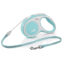 Поводок-рулетка Flexi New Comfort Cord размер S 5 м до 12 кг голубой (2816): Тип шнура Трос
