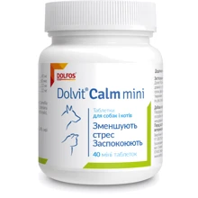 Витаминно-минеральный комплекс Dolfos Dolvit Calm mini для успокоения и уменьшения стресса у собак и кошек 40 табл. (3732-40): Производитель Dolfos