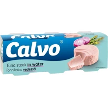 Тунець у власному соку, TM Calvo, 3х80 г (WT3217): Вага нетто 240 г