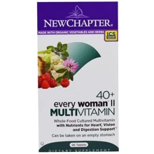 New Chapter 40+ Every Woman II Multivitamin 96 Tabs Мультівітаміни для жінок II 40+: Тип мультивітаміни