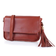 Женская сумка кросс боди Laskara коричневая (LK-DD225-cognac): Пол Женский