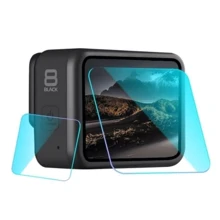 Защитное стекло для линзы и двух дисплеев GoPro HERO8 Black SHOOT прозрачный XTGP550: Тип аксессуара защитное стекло