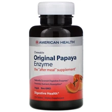 American Health Chewable Original Papaya Enzyme, 250 Chewable Tablets (AMH-50104): Тип Пищеварительные ферменты