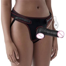 Cтрапон с вибрацией LoveToy Ingen Easy Strapon Set 7.5" With Balls Black: Для кого Для женщин