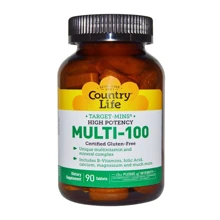 Country Life Multi-100 90 tabs Мультивитамины для взрослых: Тип Мультивитамины