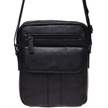 Мужская сумка планшет Borsa Leather черная (K18154-black): Пол Мужской