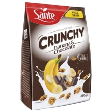 Кранчи Sante c бананом и шоколадом 350 г (5900617002617): Вес нетто 350 г