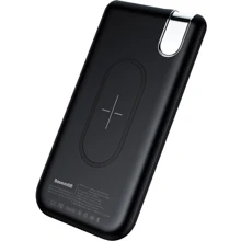 Внешний аккумулятор Baseus Thin Version Power Bank 10000mAh Wireless Charger Black (PPALL-QY01): Количество USB 1