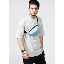 Мужская поясная сумка Sambag Urban SKHm голубая (85151010m): Пол Мужской