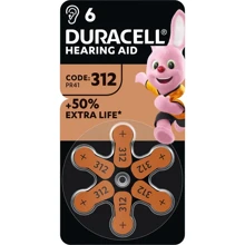 Duracell Hearing Aid 312 6 шт для слуховых аппаратов (5000394167193): undefined undefined