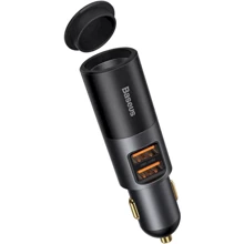 Зарядний пристрій Baseus Car Charger 2хUSB Share Together Cigarette 120W Gray (CCBT-D0G): Особливості Быстрая зарядка