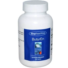 Allergy Research Group ButyrEn 100 Gastric-Resistant Tabs Масляная кислота - бутират кальция и магния: Тип Кальций