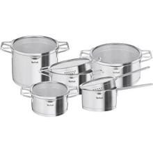 Набор посуды Tefal Nordica 10 предметов (H852SA56): Материал корпуса нержавеющая cталь