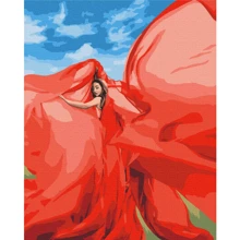 Картина по номерам Brushme Женщина в красном 40x50 см (BS37565): Производитель Brushme