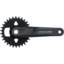 Шатуни Shimano FC-M6100-1 DEORE, інтегрована вісь, 170мм 30T 12-шв. CL-52мм без каретки (EFCM61001CXA0): Кількість зірок 1