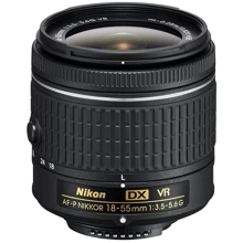 Объектив для фотоаппарата Nikon 18–55mm f/3.5–5.6G AF-P VR DX Nikkor (OEM): Тип объектива Длиннофокусный