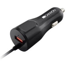 Зарядное устройство Canyon Car Charger USB C-033 Lightning Black (CNE-CCA033B): Особенности Lightning, Быстрая зарядка