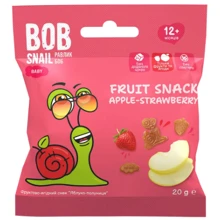 Фруктовий снек Улитка Боб Fruit Snack Яблуко-Полуниця 20 г (1740853): Тип Снеки