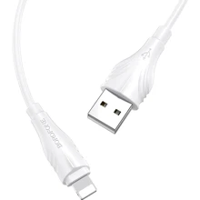 Кабель Borofone USB Cable to Lightning Optimal 3m White (BX18): Тип USB-C - Lightning