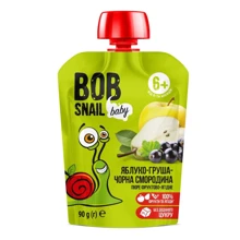 Пюре Bob Snail Яблоко Груша Черная Смородина 90 г: Вид Фруктово-ягодное