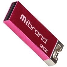 USB-флешка Mibrand 16GB Сhameleon Pink USB 2.0 (MI2.0/CH16U6P): Стандарт USB USB 2.0