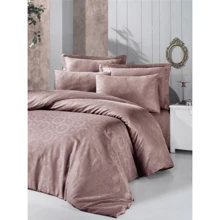 Комплект постельного белья Victoria Deluxe Jacquard Sateen Valeria жаккард-сатин евро каппучино (48788_2,0): Материал сатин, жаккард