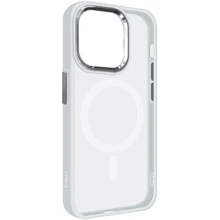 Чехол для iPhone ArmorStandart Unit MagSafe Case Matte Clear/Silver for iPhone 15 Pro (ARM69349): Цвет серебристый