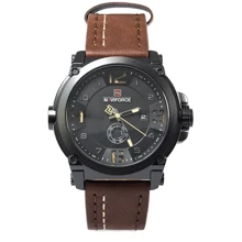 Наручные часы Naviforce 9099 Black Brown Ban: Стиль Классический