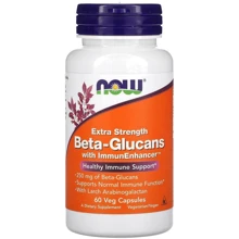 Now Foods Beta-Glucans ImmunEnhancer 250 mg Бета-глюканы усиленного действия 60 вегетарианских капсул: Форма выпуска Капсулы