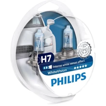 Лампа галогенная Philips H7 WhiteVISION +60% 3700К 2шт/блистер 12972WHVSM: Производитель Philips
