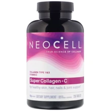 Neocell Super Collagen+C Type 1 & 3 250 Tabs Супер Колаген. Тип 1 та 3: Тип колаген
