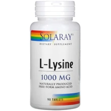 Solaray L-Lysine, 1.000 mg, 90 Tablets (SOR-04860): Тип Лизин
