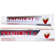President Toothpaste Kids Cola Зубная паста 3-6 50 ml: Назначение Очищение, Комплексная защита