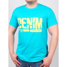 Футболка PFProject BIGDENIMBROK XXL бірюзова з принтом: Вид футболки