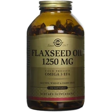 Solgar Flaxseed Oil, 1250 mg, 250 Softgels Льняна олія: Тип Омега 3