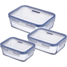 Емкость для хранения Набор емкостей для хранения Luminarc Pure Box G8596 (3 пр.): Диапазон температур, °C от -40 до +250 °C