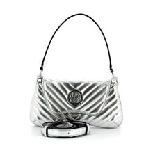 Жіноча сумка через плече Guess Blakely Shoulder Bag срібляста (HWMY7663200-SIL): Стать жіночий