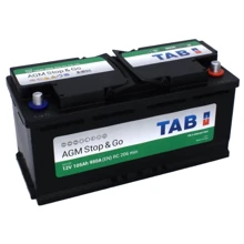 Автомобильный аккумулятор T TAB 105 Ah/12V TAB AGM (0) Euro: Ёмкость, Ач 105