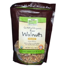 NOW Foods ORGANIC WALNUTS RAW 12 OZ Органічні волоські горіхи: Стать унісекс