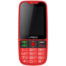 Мобильный телефон Sigma mobile Comfort 50 Elegance Dual Sim Red (UA UCRF): Дисплей 2.8" QVGA, 240x320 точек, 143ppi