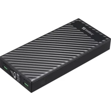 Внешний аккумулятор Sandberg Power Bank 30000mAh UPS Mode PD 100W Black (420-87): Количество USB 2