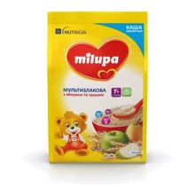 Milupa каша молочная 210 г мультизлаковая с яблоком и грушей от 7 мес.: Тип Каши молочные