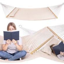 Гамак Springos 200 x 140 см HM058 подвесной с деревянными перекладинами XXL: Производитель Springos