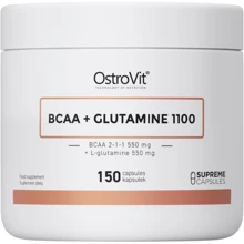 Аминокислота для спорта OstroVit BCAA + Glutamine 1100 mg 150 caps / 30 servings: Вкус Без вкуса