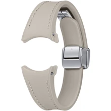 Ремешок Samsung D-Buckle Hybrid Eco-Leather Band (20mm, S/M) Etoupe for Samsung Watch 4 / 5 / 6 (ET-SHR93SAEGEU): Цвет серый