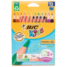 Олівці кольорові BIC Evolution 12 кольорів (3086124001632): Тип кольорові
