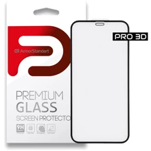 Защитное стекло для iPhone ArmorStandart Tempered Glass Pro 3D Black for iPhone 12 / 12 Pro (ARM57355): Тип защиты экрана на экран