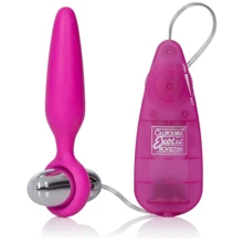 Анальна вібро-пробка Booty Call Booty Glider, 9.5x2.5 см, рожевий: Для кого унісекс
