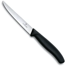 Ніж для стейка Victorinox SwissClassic Steak 11см чорний (6.7233.20): Лезо Нержавеющая сталь